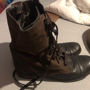 Brown Combat Boots